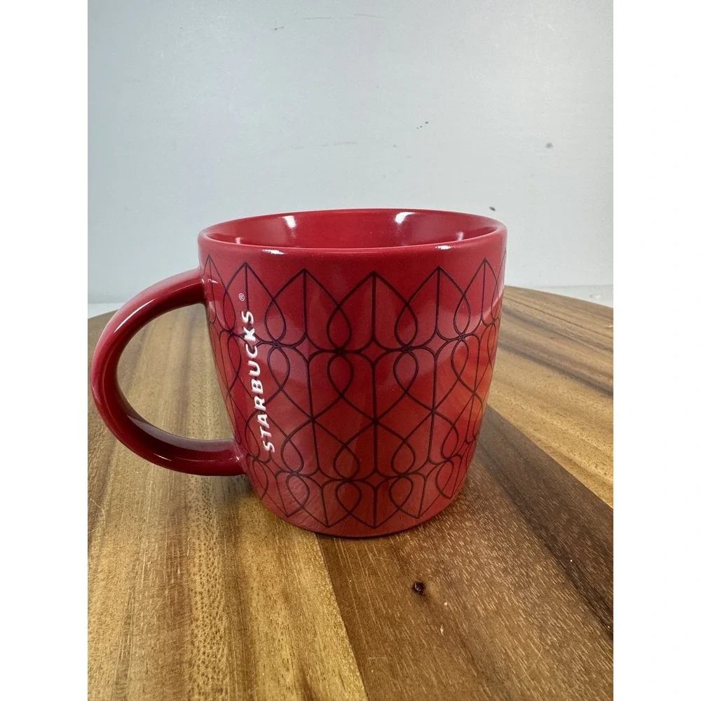 Starbucks Sweetheart Red Heart Mug Ceramic 14 oz Coffee Cup 2013